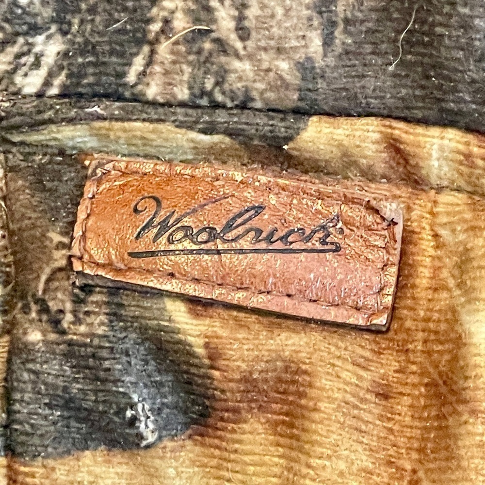 Vintage 90s Woolrich Men's Bomber Camo Jacket Coat Mossy Oak Medium mid weight - Picture 4 of 6